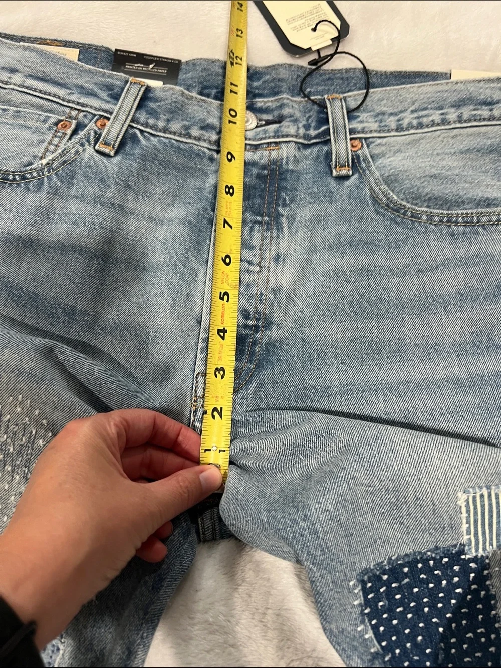 NWT Levi’s Premium Sashiko 501 Selvedge - Medium Wash Sz 34x32, and 33x32